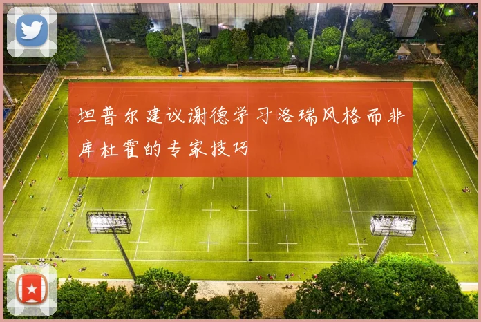 坦普尔建议谢德学习洛瑞风格而非库杜霍的专家技巧